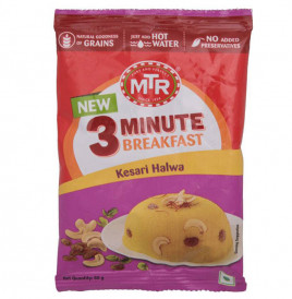 MTR Kesar Halwa - 3 Minute Breakfast  Pack  60 grams